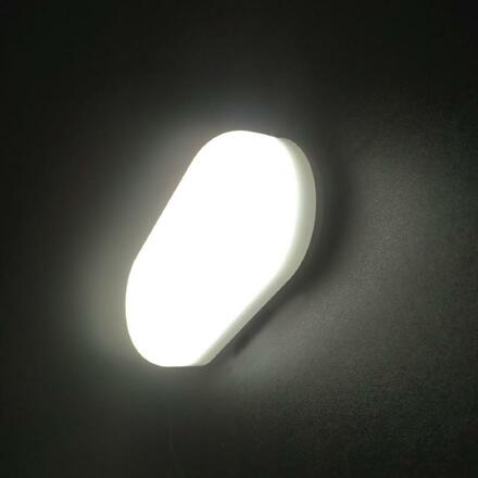 ACA Lighting LED plastové bílé nástěnné svítidlo 230V AC IP66 12W 1010lm 3000K 120d Ra80 MINA1230