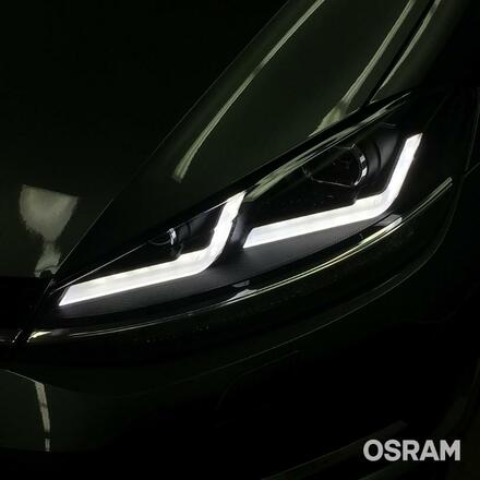 OSRAM LEDRiving Golf VII Facelift LED světlomety Black Edition jako náhrada halogenu LEDHL109-BK LHD