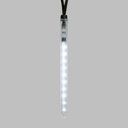 XmasKing LED sněžení 20 trubic 10cm x 9,5m, studená bílá