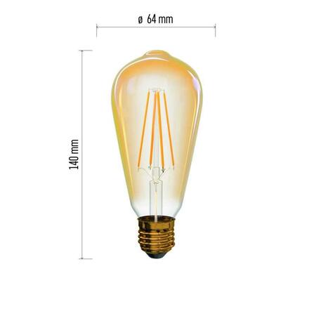 EMOS LED žárovka Vintage ST64 4W E27 teplá bílá+ 1525713210
