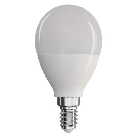 EMOS LED žárovka Classic Mini Globe 7,3W E14 studená bílá ZQ1232