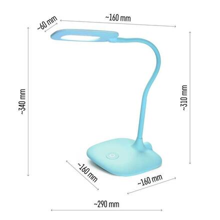EMOS LED stolní lampa STELLA, modrá 1538157000