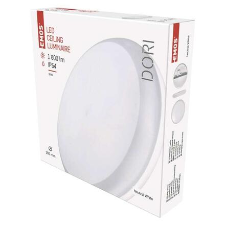 EMOS LED přisazené svítidlo Dori, kruh 18W neutrální bílá IP54 1539043050