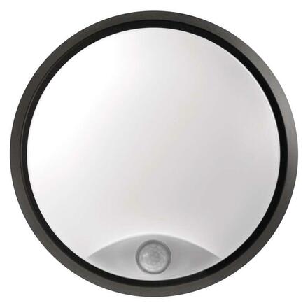EMOS LED přisazené svítidlo s PIR, kruh černá/bílá 14W teplá bílá 1539071240