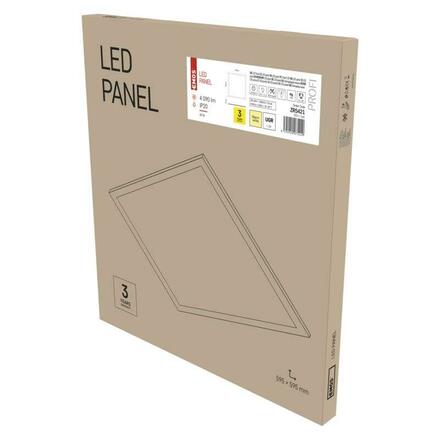 EMOS Lighting LED panel 60×60, čtvercový vestavný bílý, 40W teplá b. UGR 1544104010
