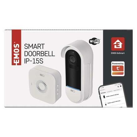 EMOS GoSmart Domovní bezdrátový bateriový videozvonek IP-15S s Wi-Fi H4032
