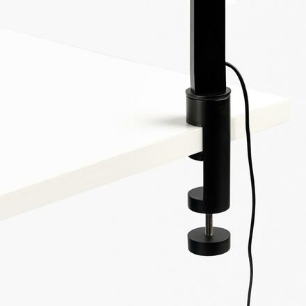 FARO INVITING stolní lampa s klipem, černá