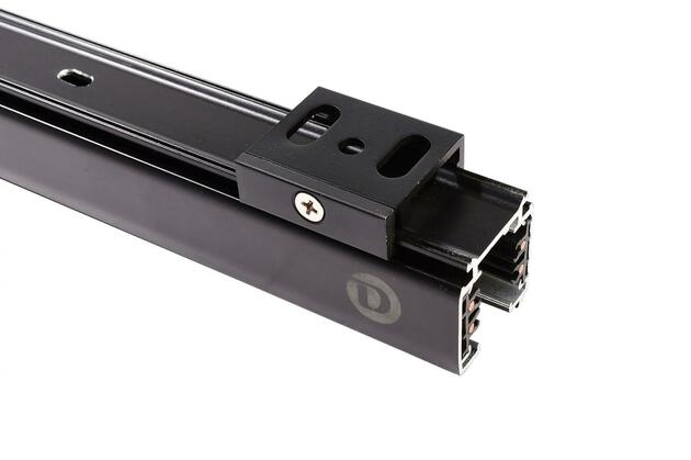 Deko-Light kolejnicový systém 3-fázový 230V D Line montážní držák na strop Flex černá RAL 9011 40  710065