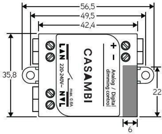 Light Impressions Casambi řídící jednotka Bluetooth řídící jednotka CBU-ASD 220-240V AC/50-60Hz 843011
