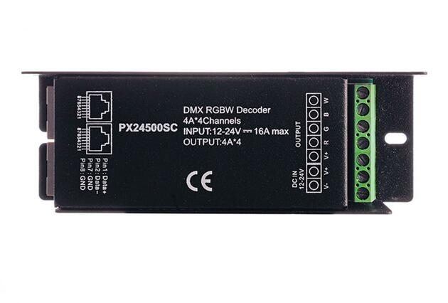 Light Impressions KapegoLED řídící jednotka stmívač R-DMX 3+1 12-24V DC DMX512 4 CH  843273