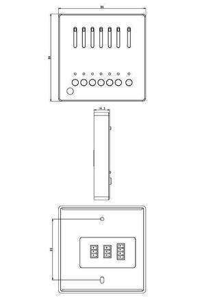 Light Impressions KapegoLED řídící jednotka DMX nástěnná X-Fade-6 II 12-24V DC DMX512 / IR dálkové ovládání 6 CH  861203