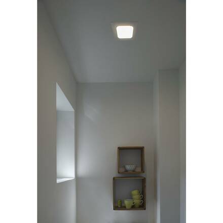 BIG WHITE SENSER 18 Indoor, stropní LED svítidlo, hranaté, bílé, 3000K 1003012
