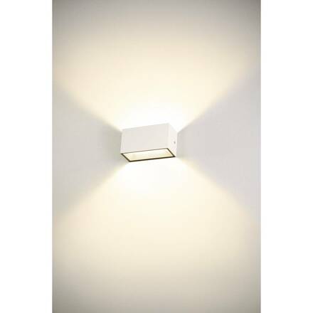 BIG WHITE SITRA M WL UP/DOWN venkovní LED nástěnné přisazené svítidlo, bílé CCT switch 3000/4000 K 1005153