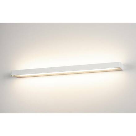 BIG WHITE SEDO 21, nástěnné svítidlo, LED, 3000K, hranaté, bílé, satinované sklo, úsporná žárovka, D/Š/V 89,5/8,5/4 cm, 33 W 151
