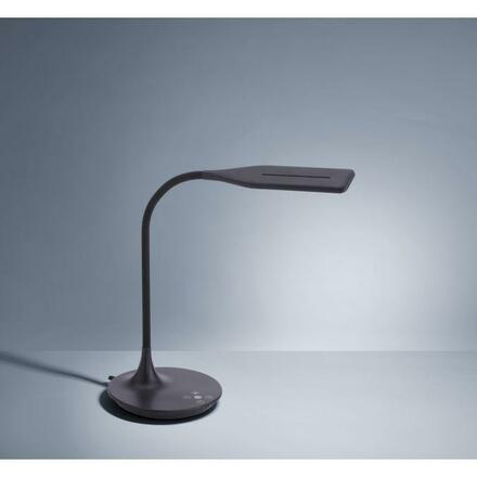 LEUCHTEN DIREKT is JUST LIGHT LED stolní lampa v černé, flexibilní rameno s měnitelnou teplotou barvy světla a stmívaním 2700-5000K LD 13061-18
