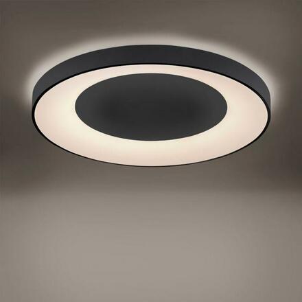 LEUCHTEN DIREKT is JUST LIGHT LED stropní svítidlo, antracit-šedá, stmívatelné, CCT, paměťová funkce 2700-5000K