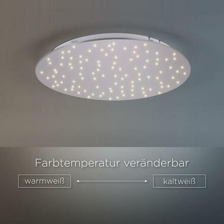 LEUCHTEN DIREKT is JUST LIGHT LED stropní svítidlo kruhové v barvě oceli s nastavitelou barvou světla a funkcí stmívání 2700-5000K