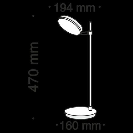 MAYTONI Stolní lampa Fad MOD070TL-L8B3K