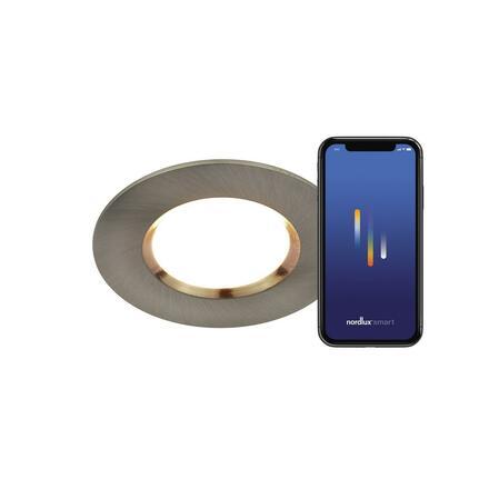NORDLUX vestavné svítidlo Dorado Smart Light 1-Kit 4,7W LED broušený nikl 2015650155