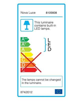 Nova Luce LED závěsné svítidlo Albi ve dvou velikostech a třech barvách - pr. 610 x 60 x 1140 mm, 50 W, 3000 K, hnědé NV 8105608