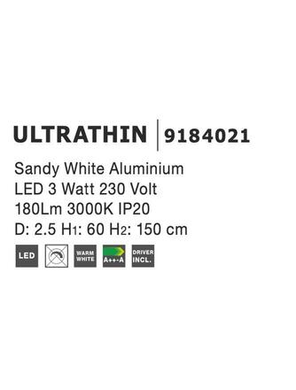 Nova Luce LED osvětlení Ultrathin nad konferenční stolek - 3 W, 180 lm, bílá NV 9184021