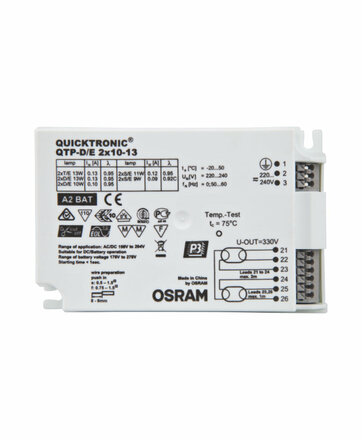 OSRAM QTP-D/E 2X10-13/220-240