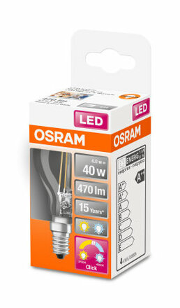 OSRAM LED STAR+ CL P Act&Rel FIL 44 non-dim 4W/827 E14