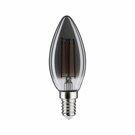 PAULMANN 1879 LED svíčka E14 230V 4W 1800K stmívatelné kouřové sklo
