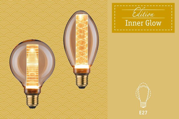 PAULMANN Inner Glow Edition LED žárovka Arc E27 230V 3,5W 1800K zlatá