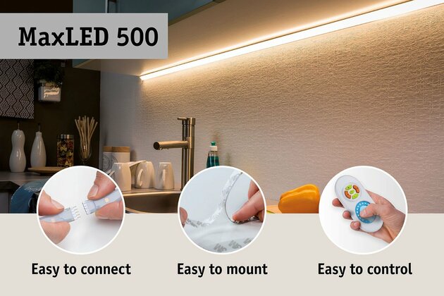 PAULMANN MaxLED 500 LED Strip Smart Home Bluetooth měnitelná bílá vč. propojek 20m 72W 550lm/m 60LEDs/m měnitelná bílá