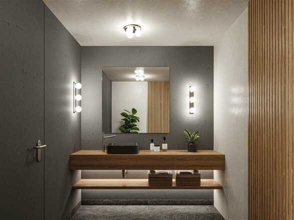 PAULMANN Selection Bathroom nástěnné svítidlo Gove IP44 G9 230V max. 3x20W chrom/satén