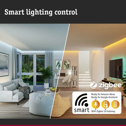 PAULMANN MaxLED 250 LED Strip Smart Home Zigbee s krytím základní sada 3m IP44 12W 30LEDs/m měnitelná bílá 36VA