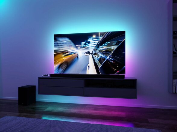 PAULMANN EntertainLED USB LED Strip osvětlení TV 55 Zoll 2m 3,5W 60LEDs/m RGB+