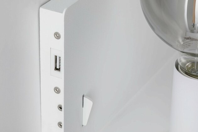 PAULMANN Nástěnné svítidlo Ablage Devara E27 max. 40W dřevo/bílá, umělá hmota/kov 789.15