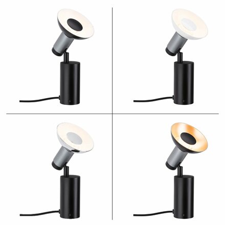 PAULMANN Neordic stolní lampa Runa GU10 max. 20W černá/antracit