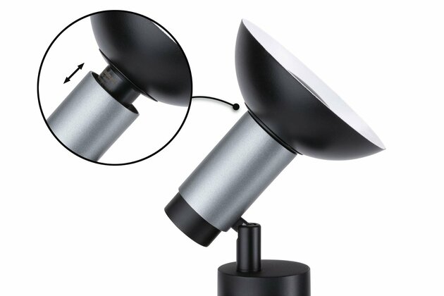 PAULMANN Neordic stolní lampa Runa GU10 max. 20W černá/antracit