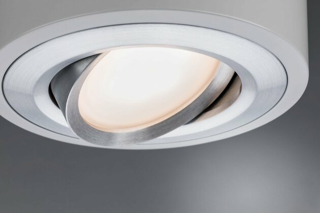 Paulmann LED stropní svítidlo Argun 1-ramenné 4,8W bílá mat/hliník kartáčovaný 797.08 P 79708