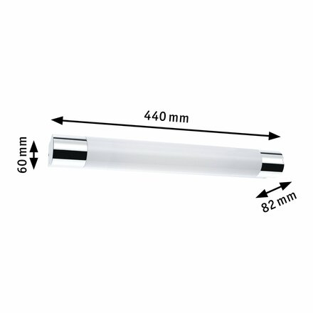 Paulmann LED svítidlo k zrcadlu Orgon IP44 7,5W 440mm chrom/bílá zásuvka 797.12 P 79712