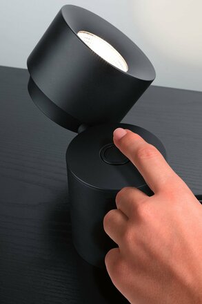 PAULMANN LED stolní lampa 3-krokové-stmívatelné Puric Pane 2700K 3W černá