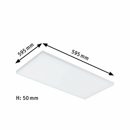 PAULMANN LED Panel SmartHome Zigbee Velora měnitelná bílá 595x295mm 15,5W 2.700K 798.27