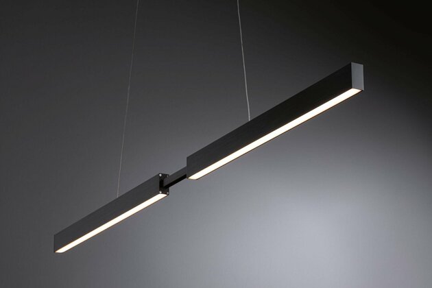 PAULMANN LED závěsné svítidlo Smart Home Zigbee Aptare 2700K 2x18 / 1x18W černá stmívatelné
