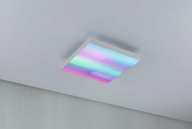 PAULMANN LED Panel Velora Rainbow dynamicRGBW hranaté 295x295mm 1420lm RGBW bílá
