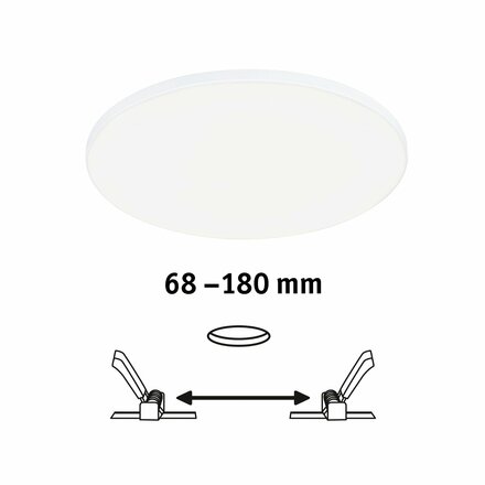 PAULMANN VariFit LED vestavné svítidlo Veluna Edge IP44 kruhové 200mm 4000K bílá stmívatelné
