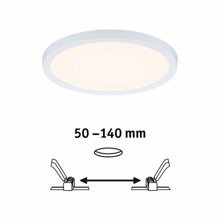 PAULMANN LED vestavné svítidlo Areo VariFit IP44 kruhové 175mm 13W bílá mat WarmDim 3-krokové-stmívatelné 929.89