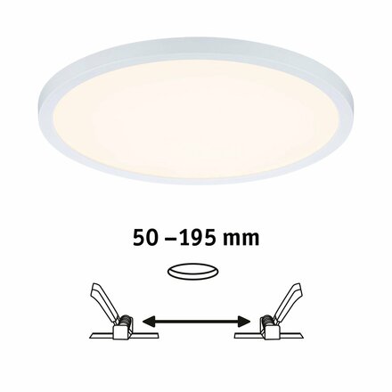 PAULMANN LED vestavné svítidlo Areo VariFit IP44 kruhové 230mm 16W bílá mat WarmDim 3-krokové-stmívatelné 929.90