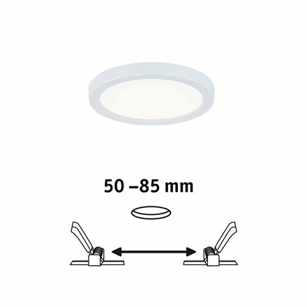 PAULMANN LED vestavné svítidlo Areo VariFit IP44 kruhové 118 6,5W 4.000K bílá 930.35