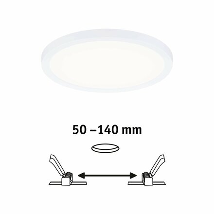 PAULMANN LED vestavné svítidlo Areo VariFit IP44 3-krokové-stmívatelné 175mm 13W 4.000K bílá 930.55