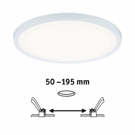PAULMANN LED vestavné svítidlo Areo VariFit IP44 3-krokové-stmívatelné 230mm 16W 4.000K bílá 930.56