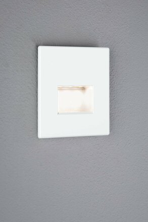 PAULMANN LED vestavné svítidlo do zdi Edge Quadro hranaté 80x5mm 1,2W 230V 2700K bílá mat