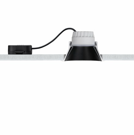 PAULMANN Vestavné svítidlo LED Cole 6,5W černá/stříbrná mat 3-krokové-stmívatelné 2700K teplá bílá 934.07